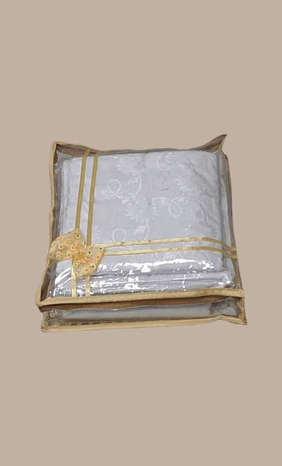 Beige Double Sari Cover