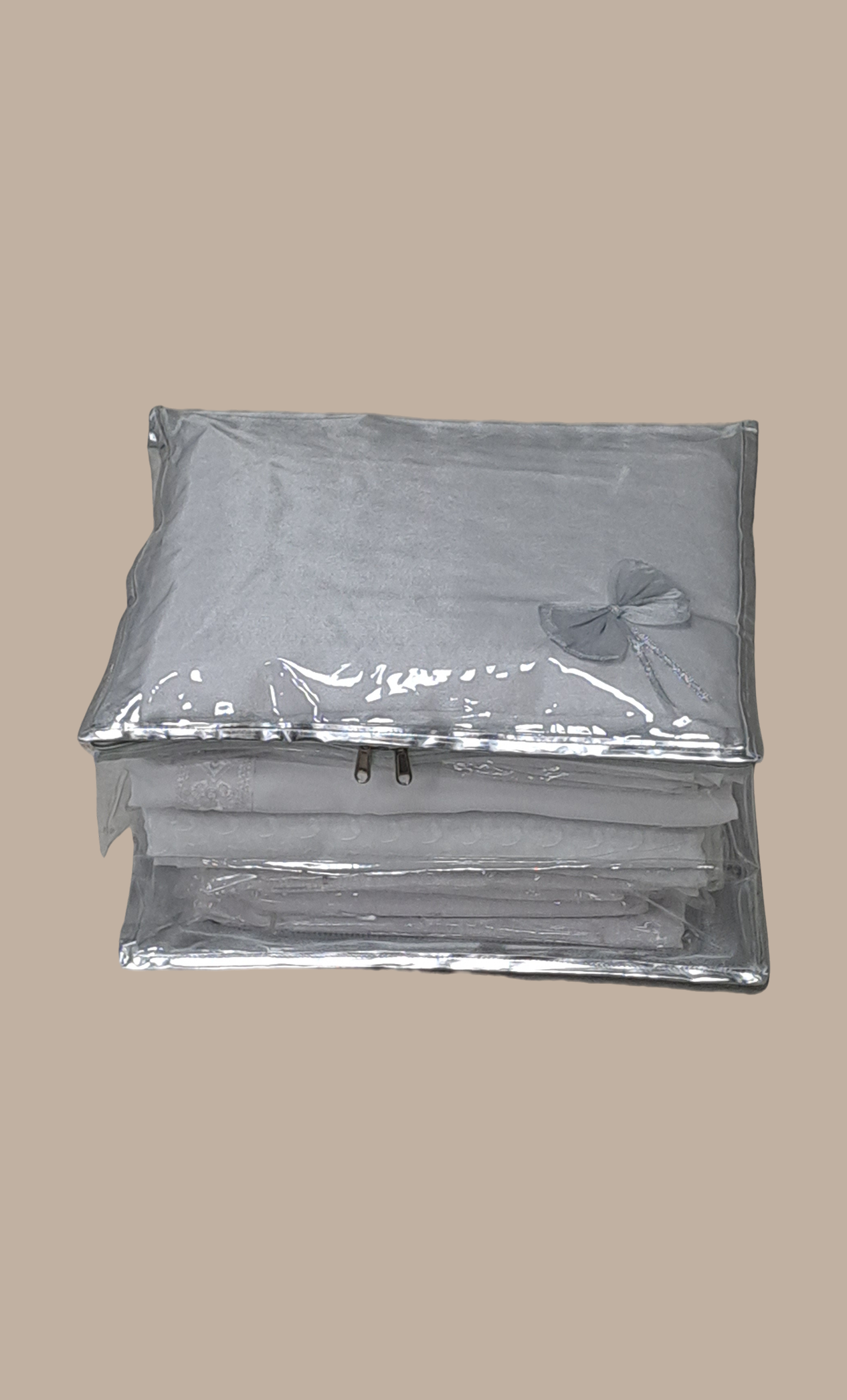 Silver Double Sari Cover