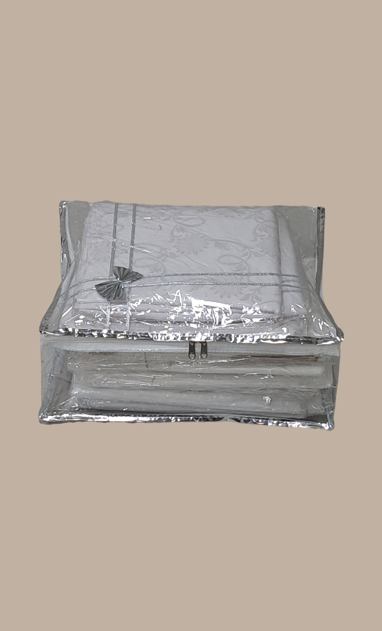 Silver Double Sari Cover