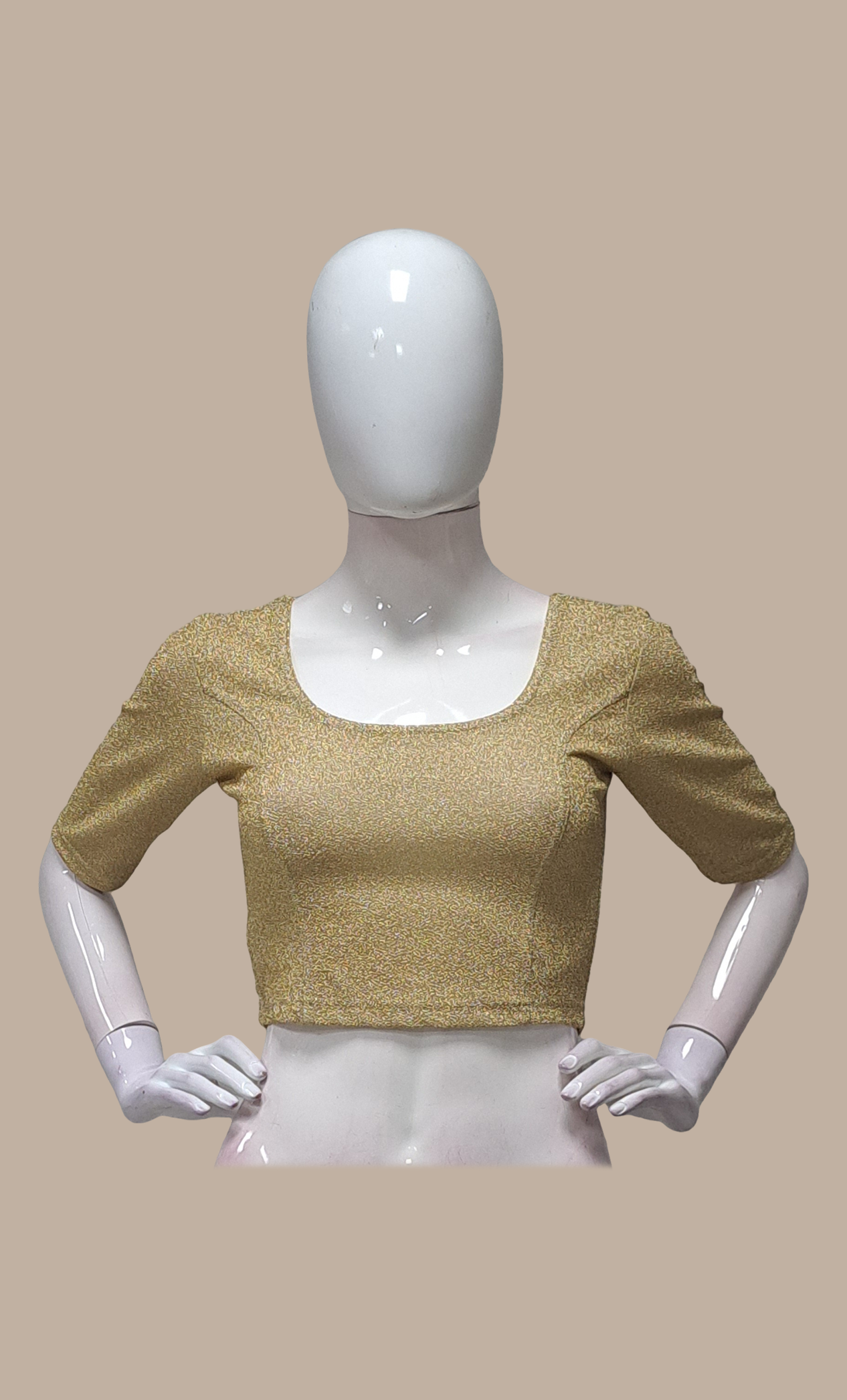 Gold Shimmer Stretch Blouse