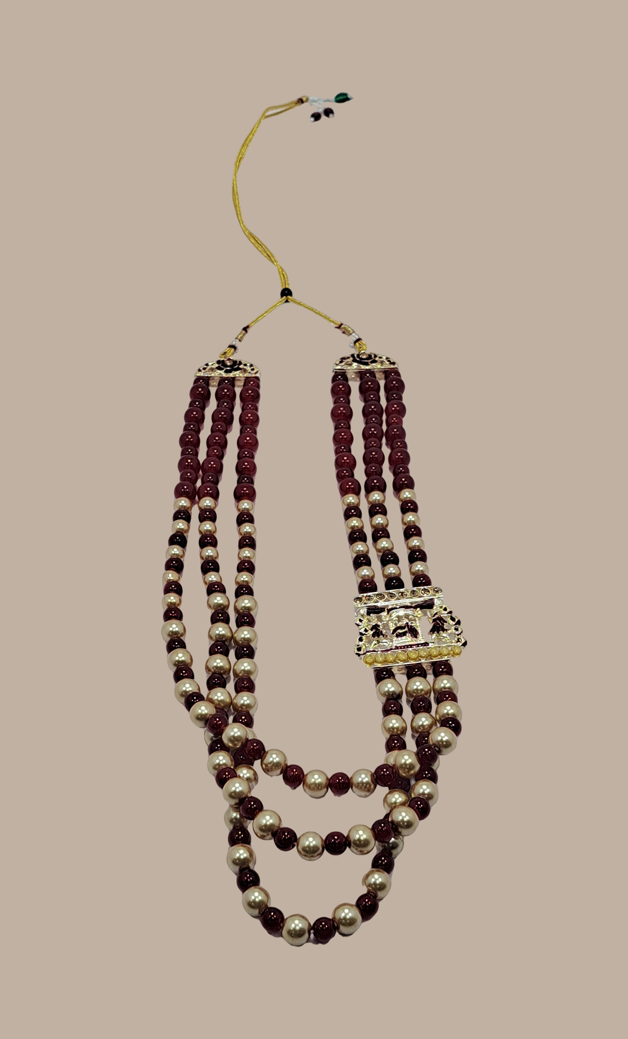 Maroon Long Necklace