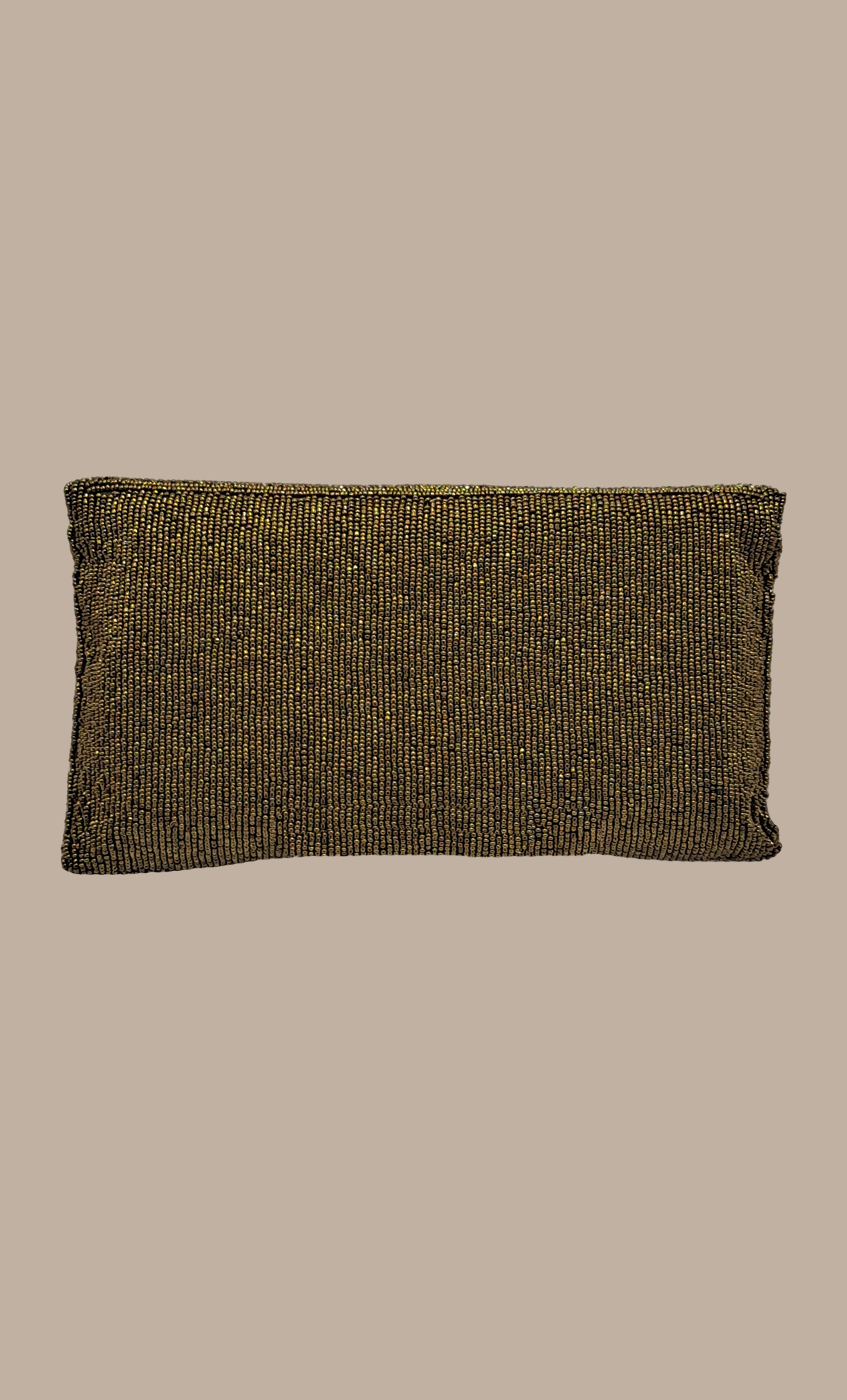 Deep Bronze Embroidered Clutch