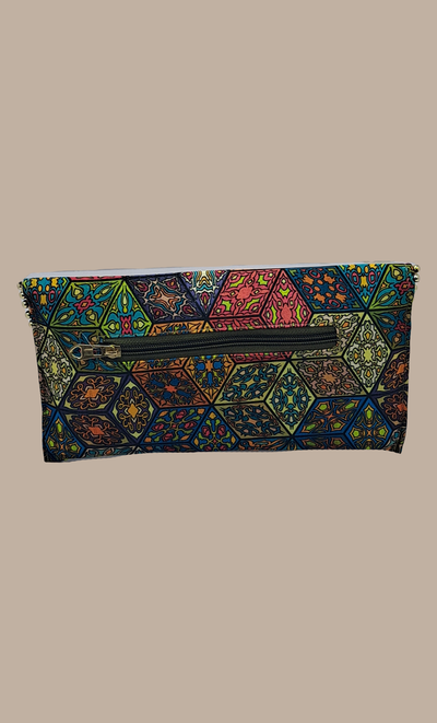 Multi-Colour Printed Clutch