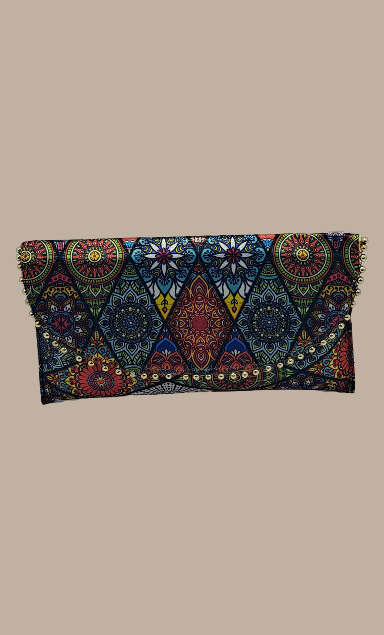 Multi-Colour Printed Clutch