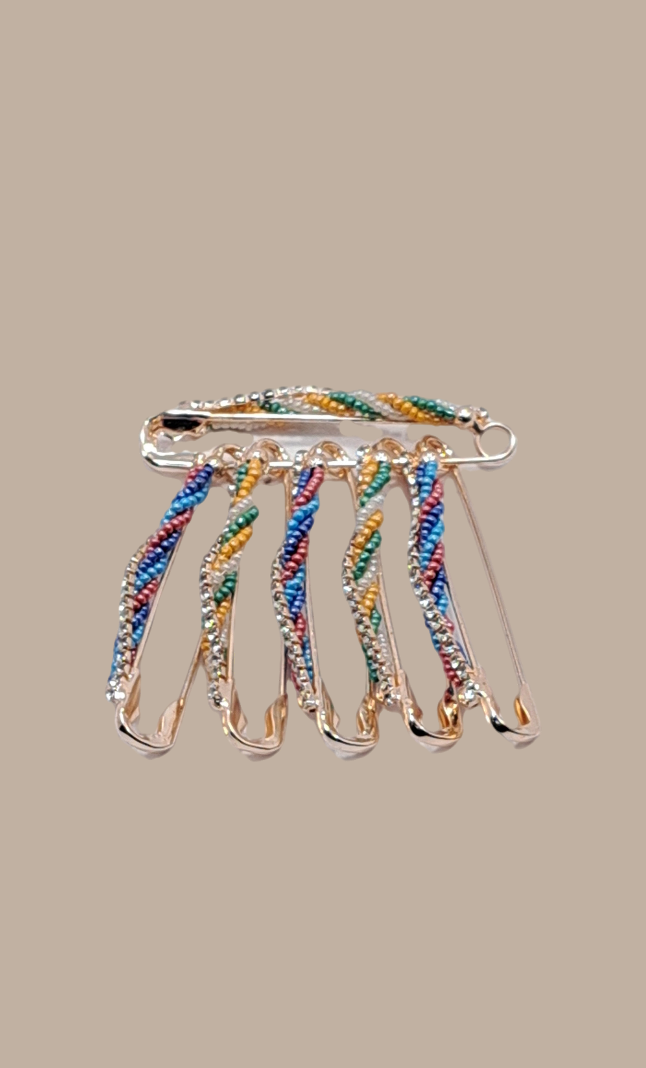 Bead Work Sari Pins