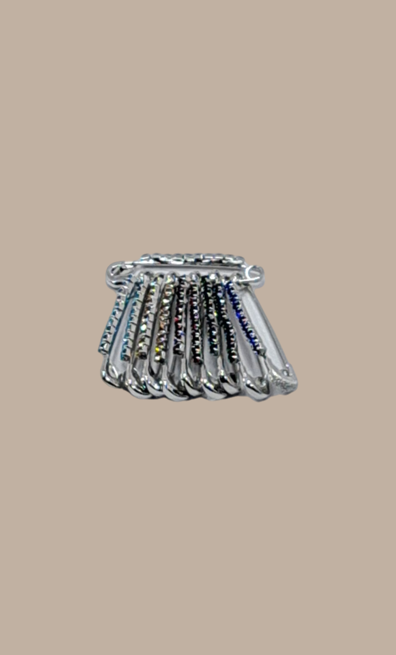 Small Silver Sari Pins