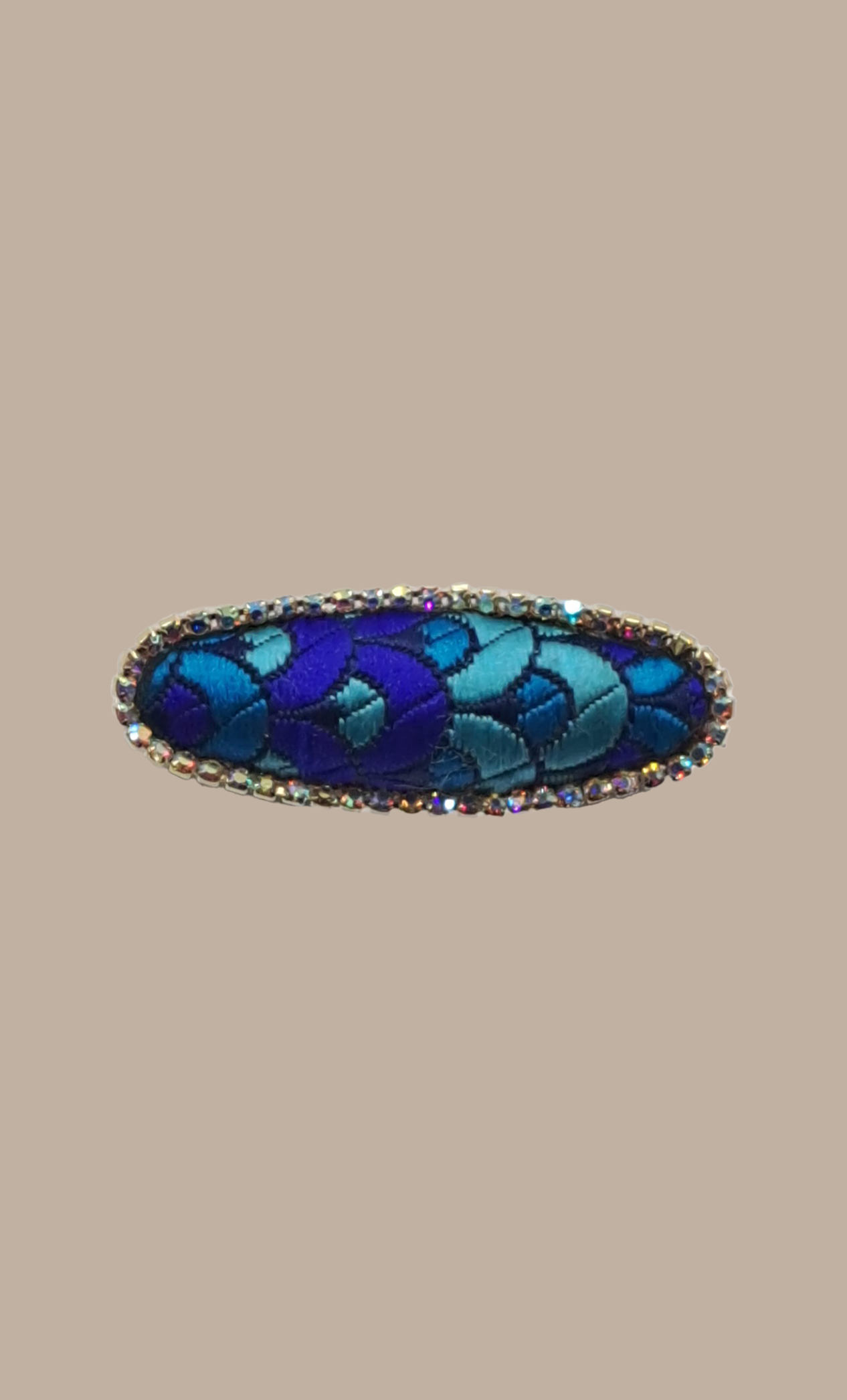 Blue Sari Broach