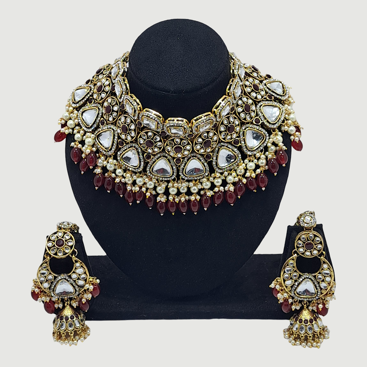 Maroon Bridal Set – Jayshrees / Rivaz