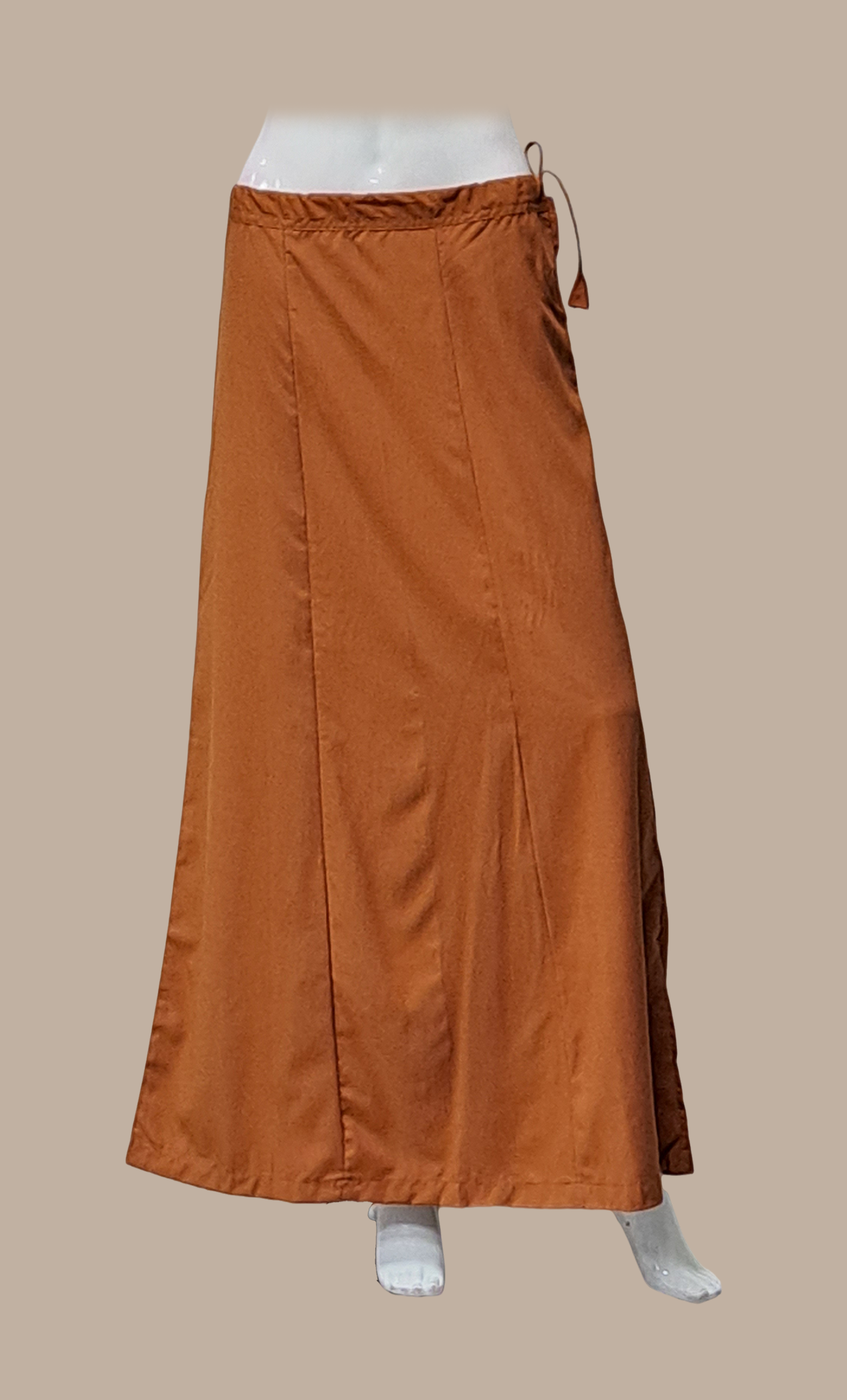 Brown Cotton Under Skirt