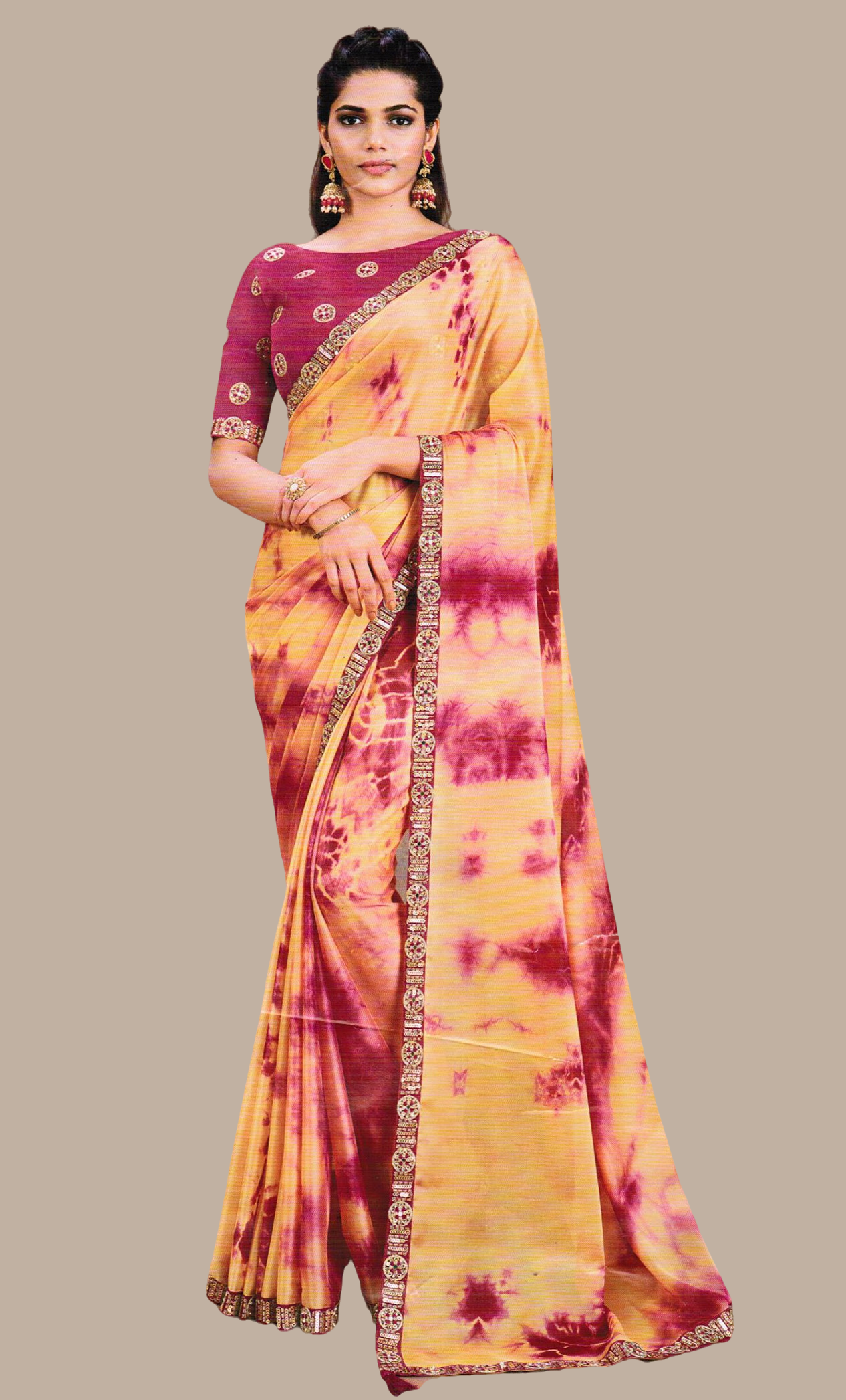 Gold Shaded Sari