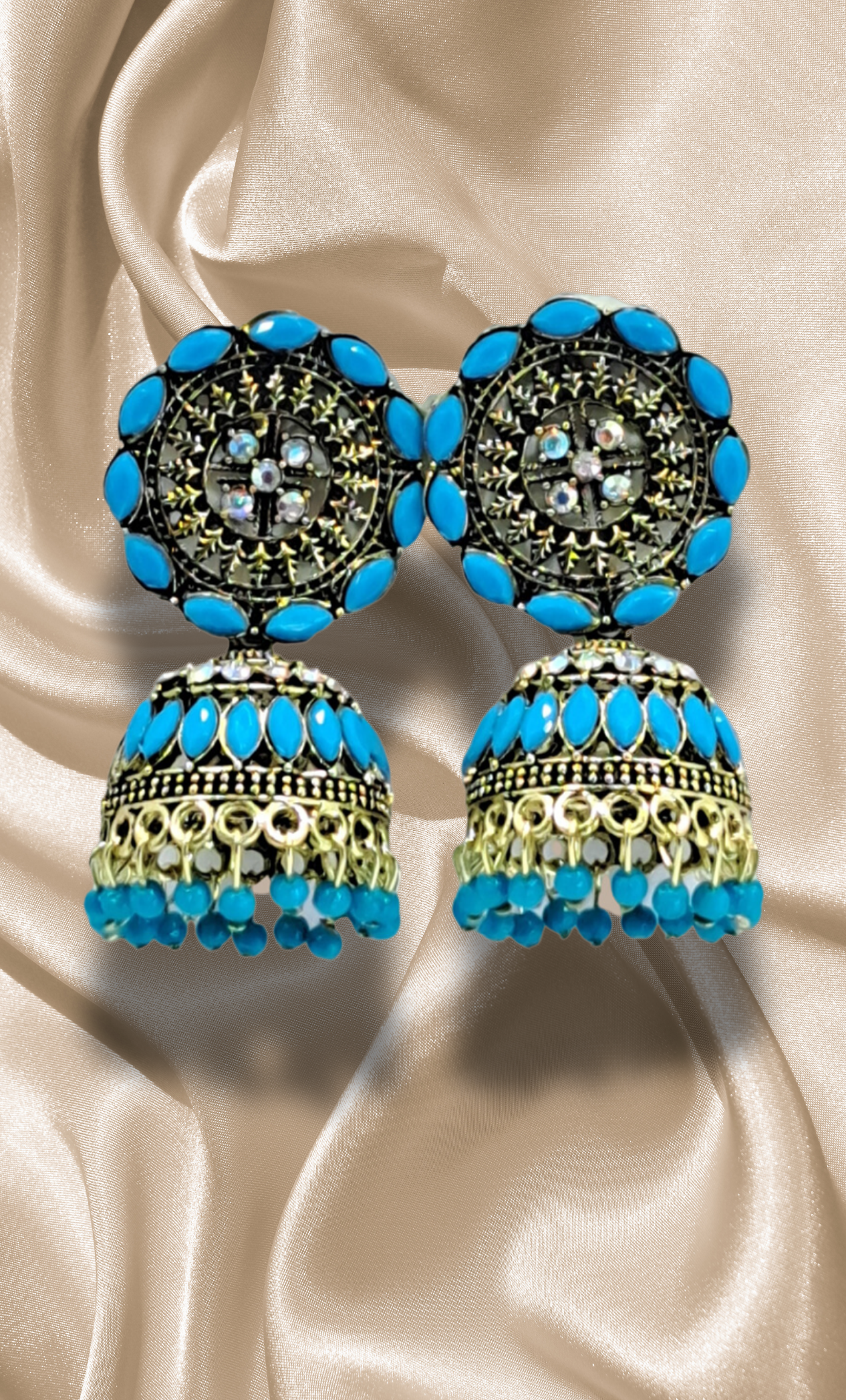 Turquoise Jumki Earrings