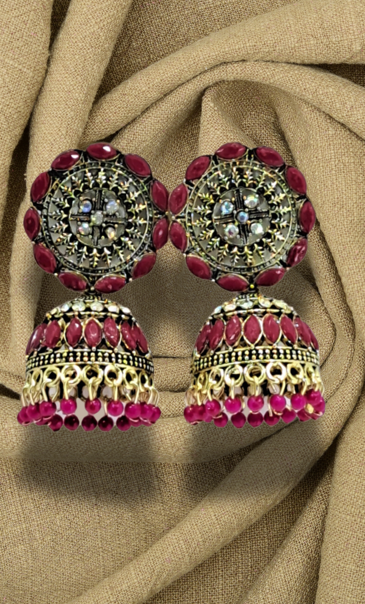 Cerise Jumki Earrings