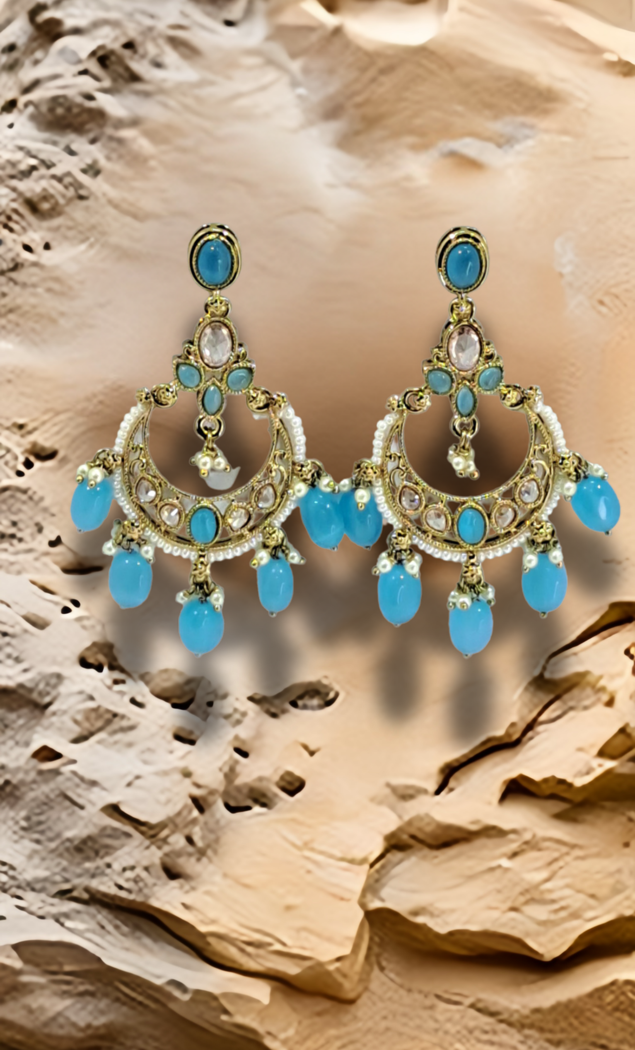 Sea Blue Drop Earrings