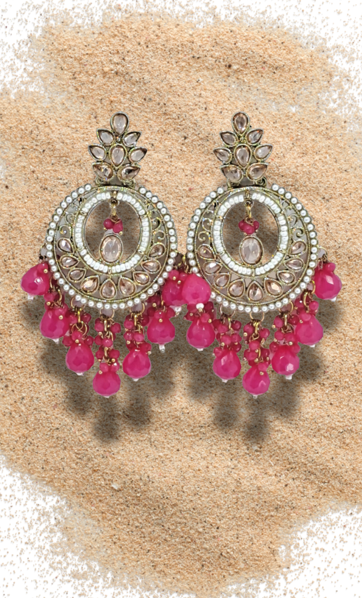 Cerise Drop Earrings