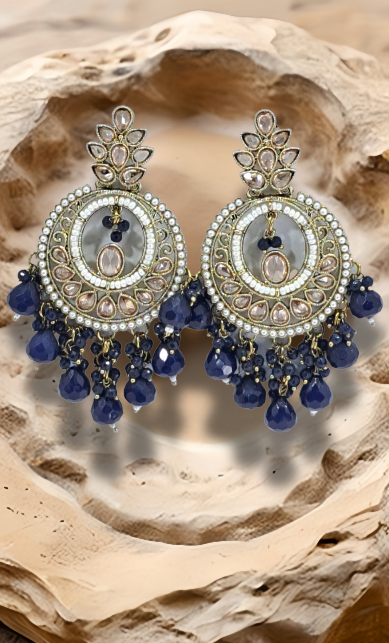 Midnight Blue Drop Earrings