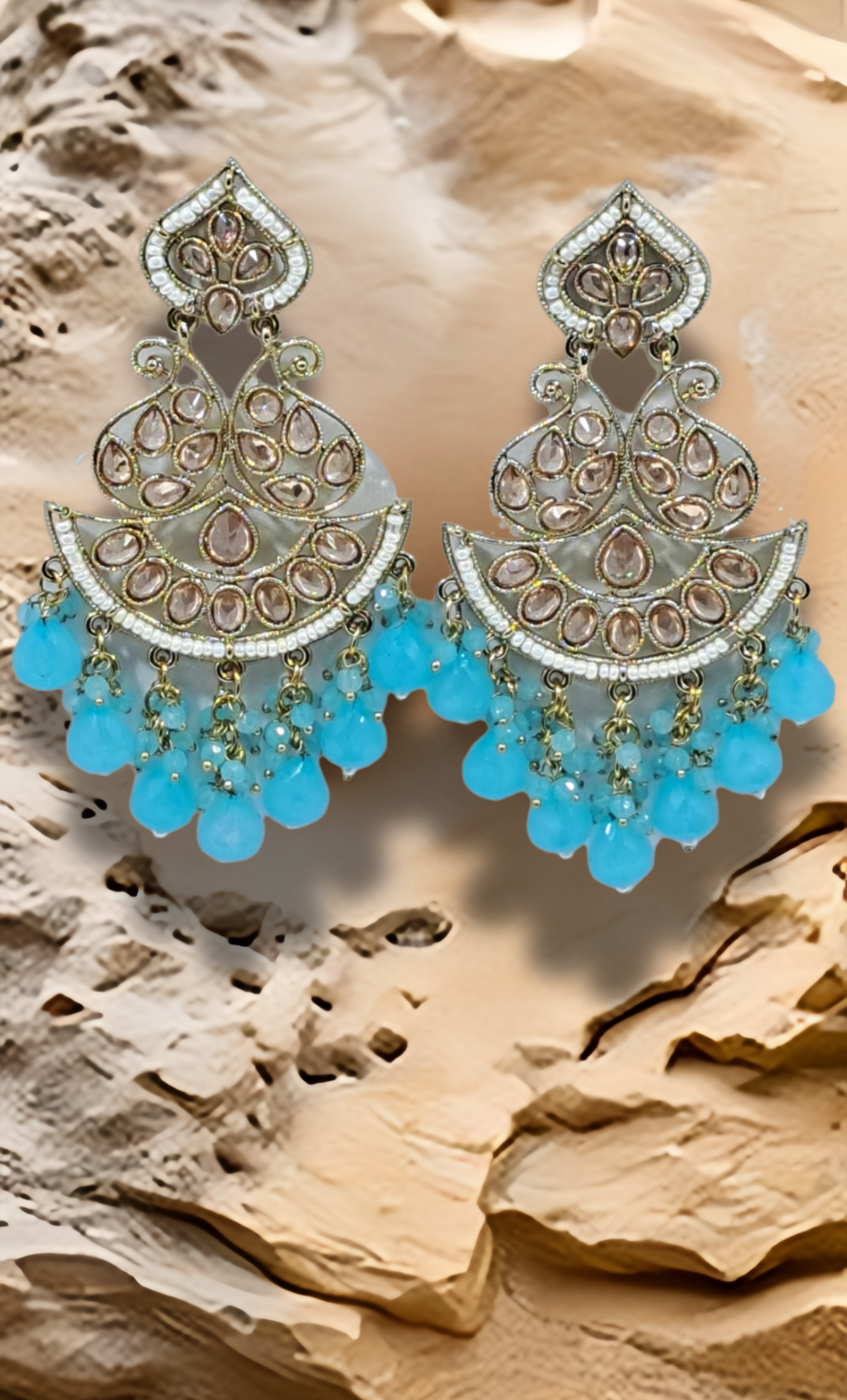 Soft Blue Drop Earrings