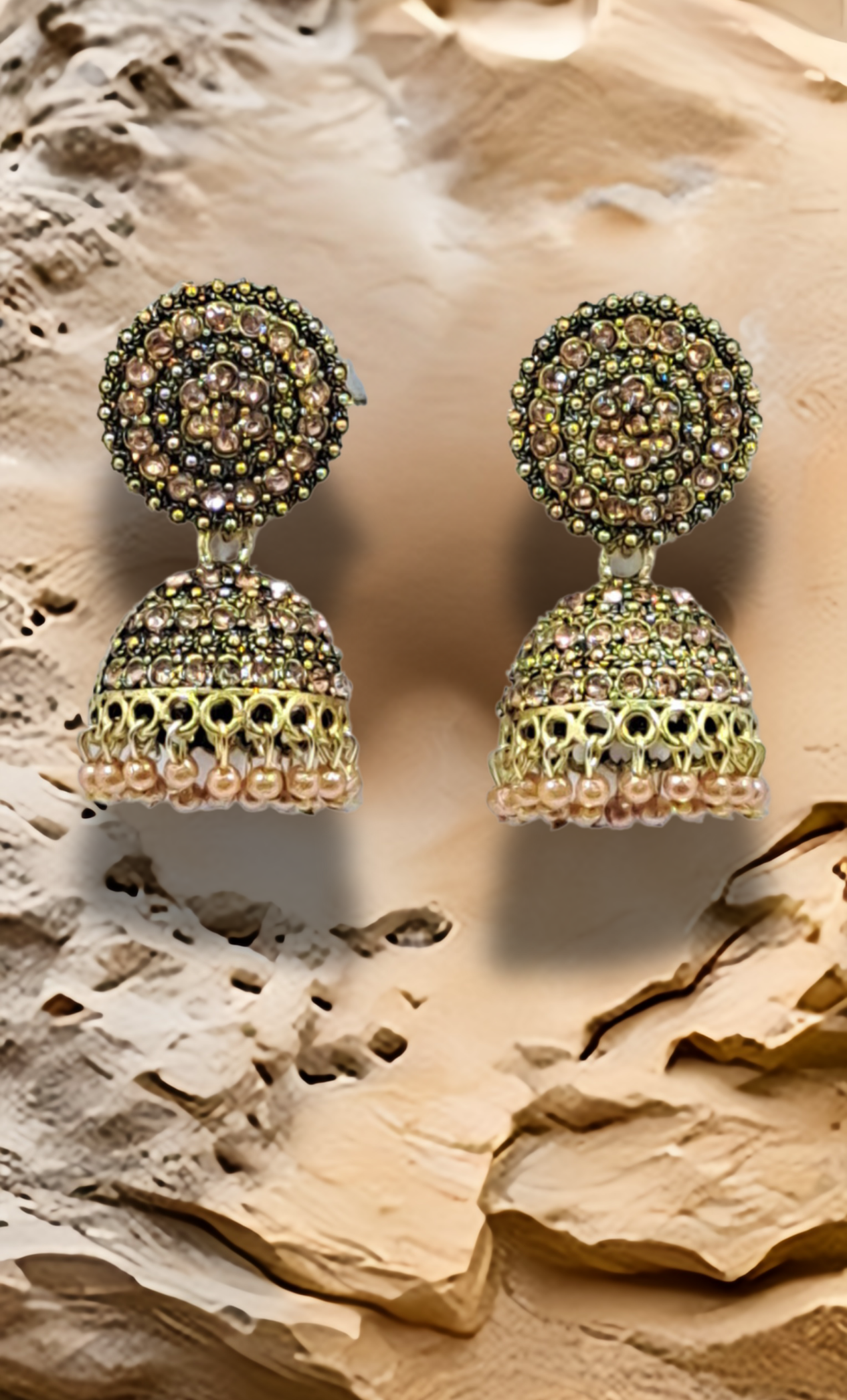 Gold Jumki Earrings