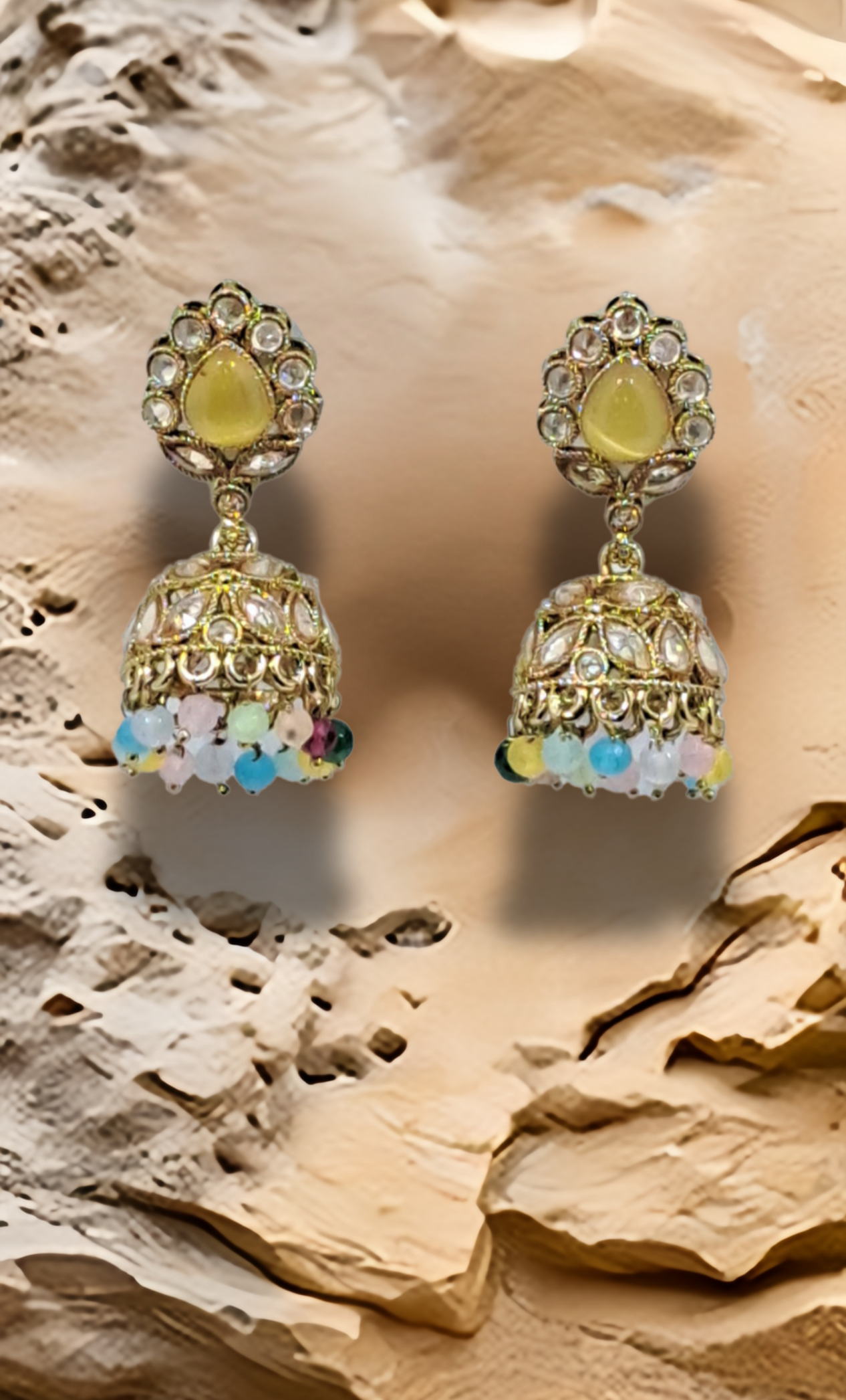 Light Gold Jumki Earrings