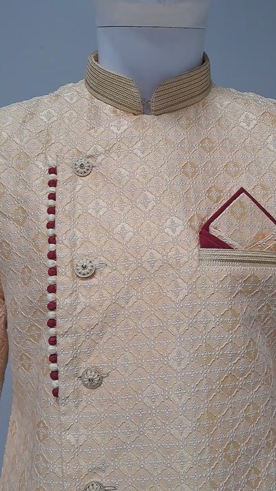 Gold Embroidered Kurta Set