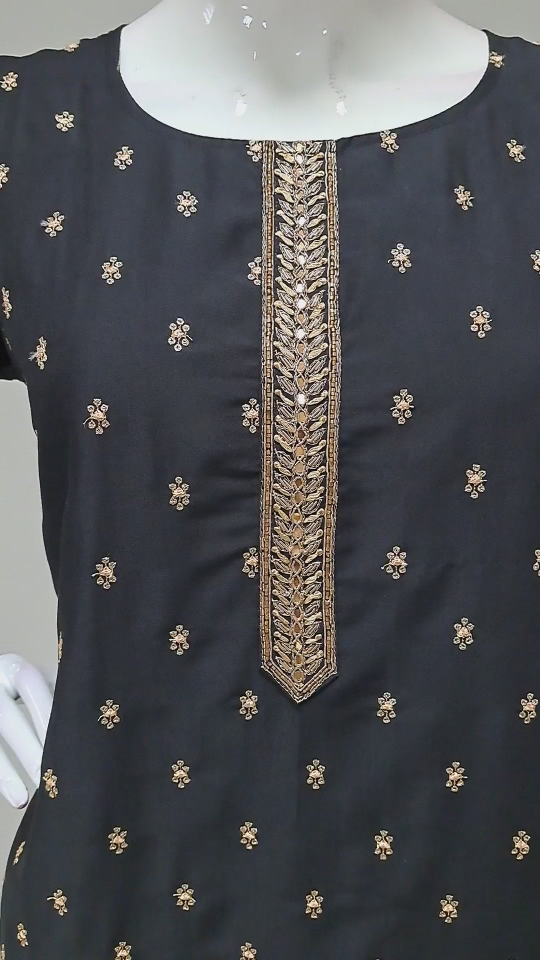 Black Embroidered Punjabi