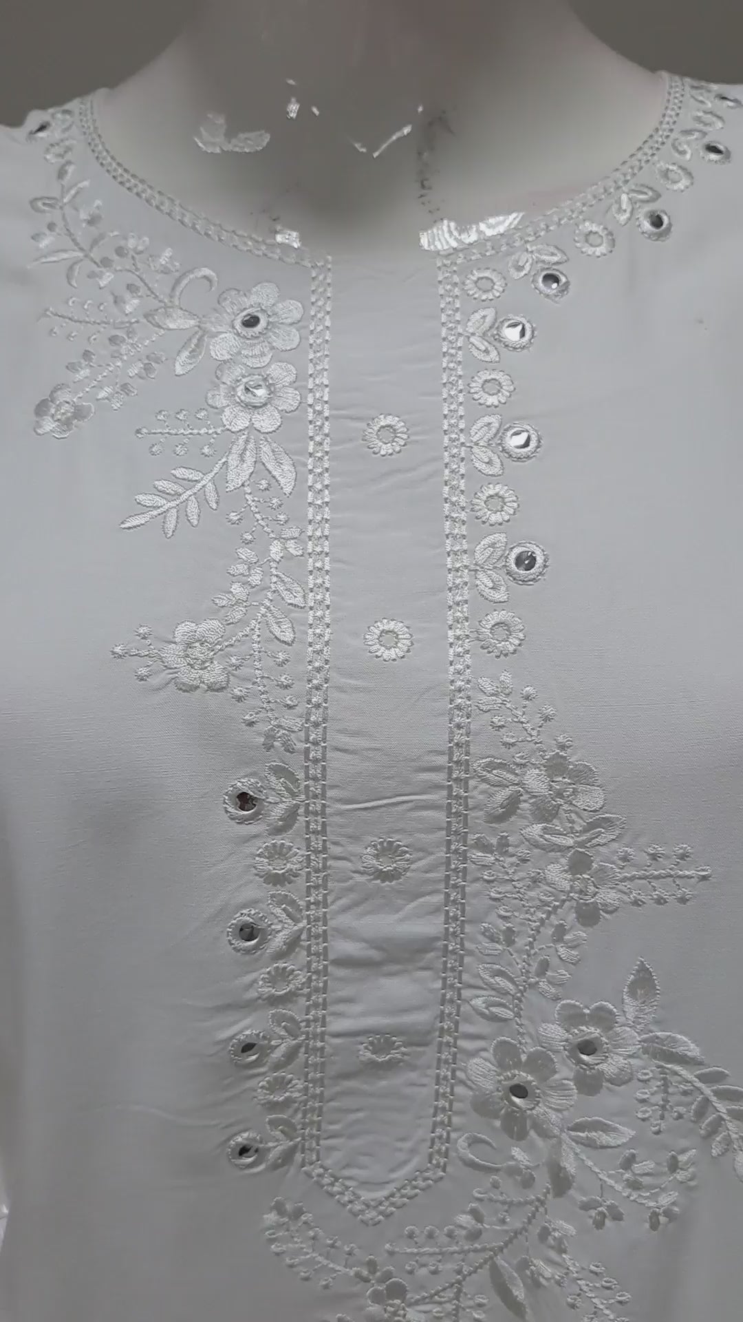 White Embroidered Punjabi