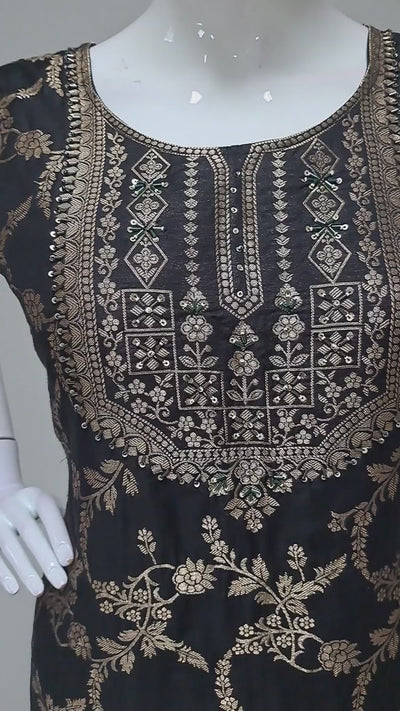 Black Embroidered Punjabi