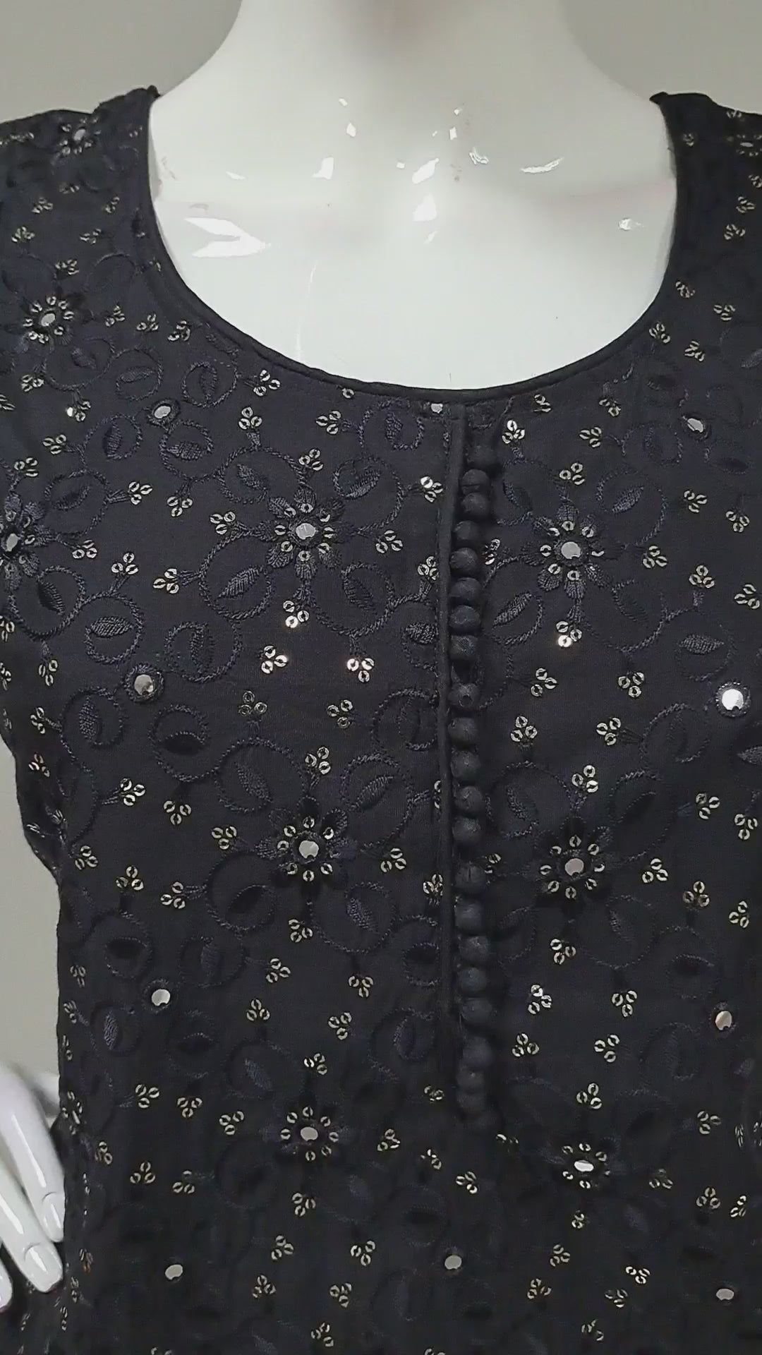 Black Embroidered Punjabi