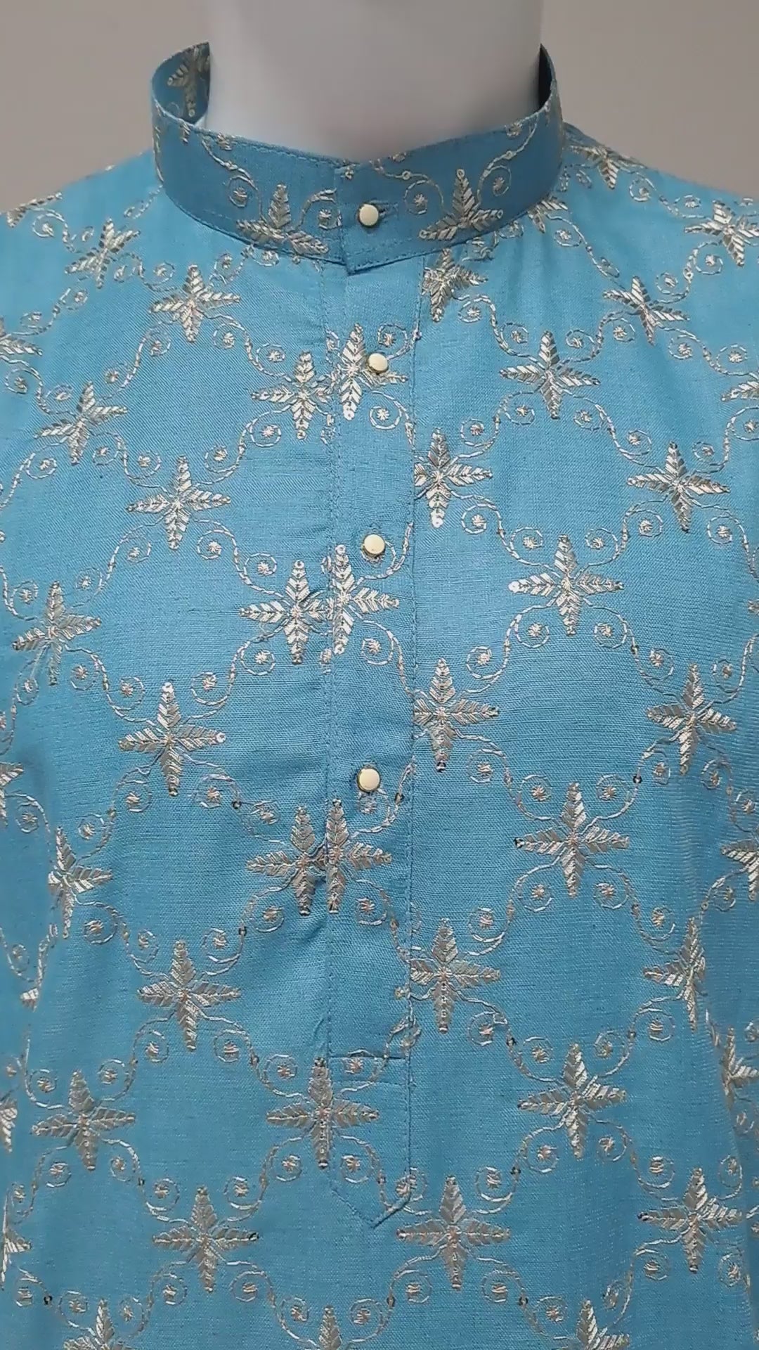 Deep Blue Embroidered Kurta Set