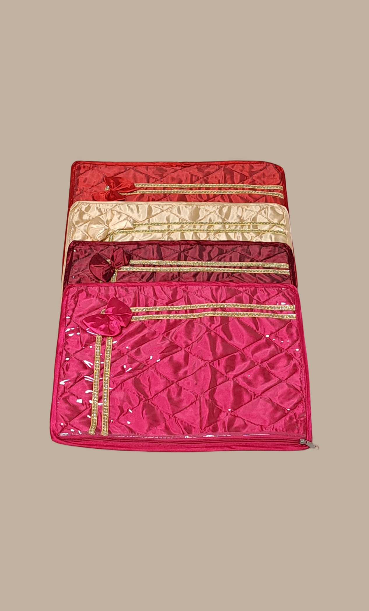 Dark Maroon Satin Sari Cover