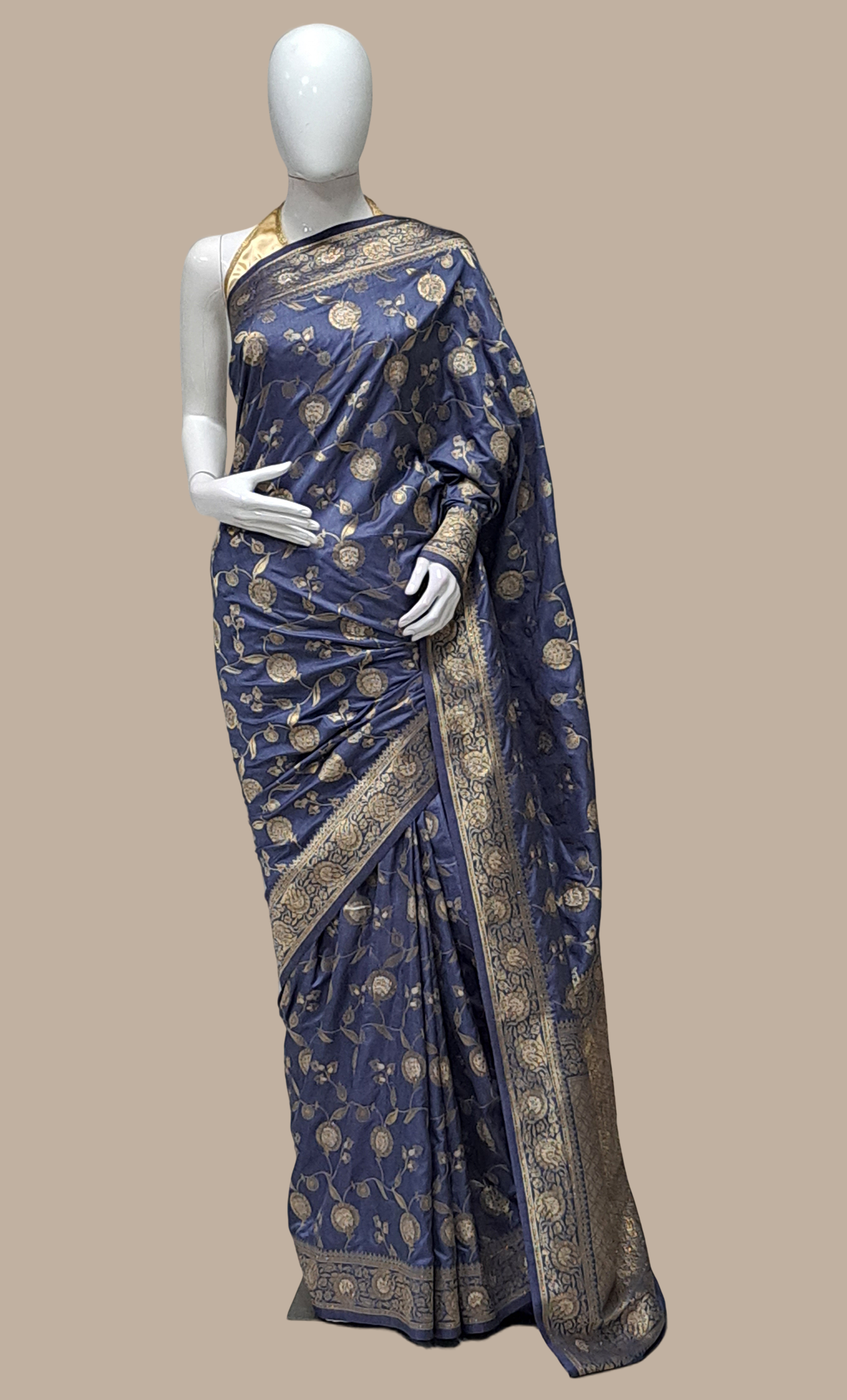 Light Berry Art Silk Sari