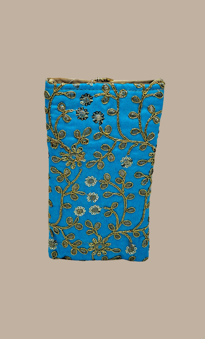 Blue Cell Phone Pouch Bag