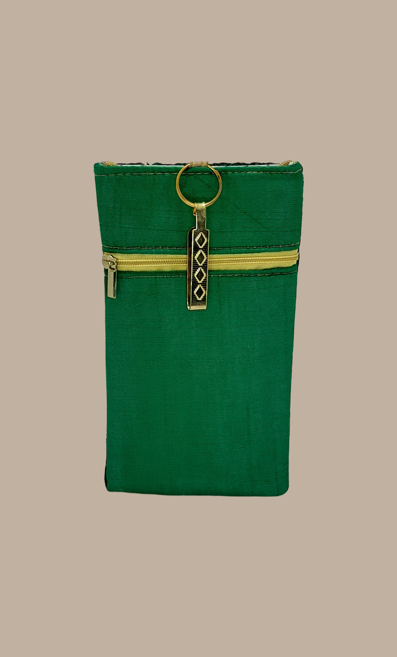 Deep Green Cell Phone Pouch Bag