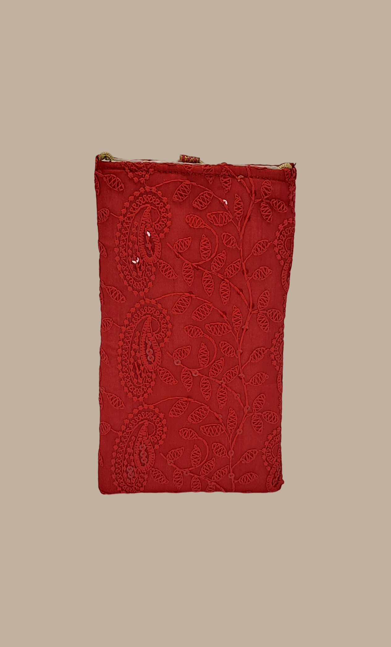 Rose Red Cell Phone Pouch Bag