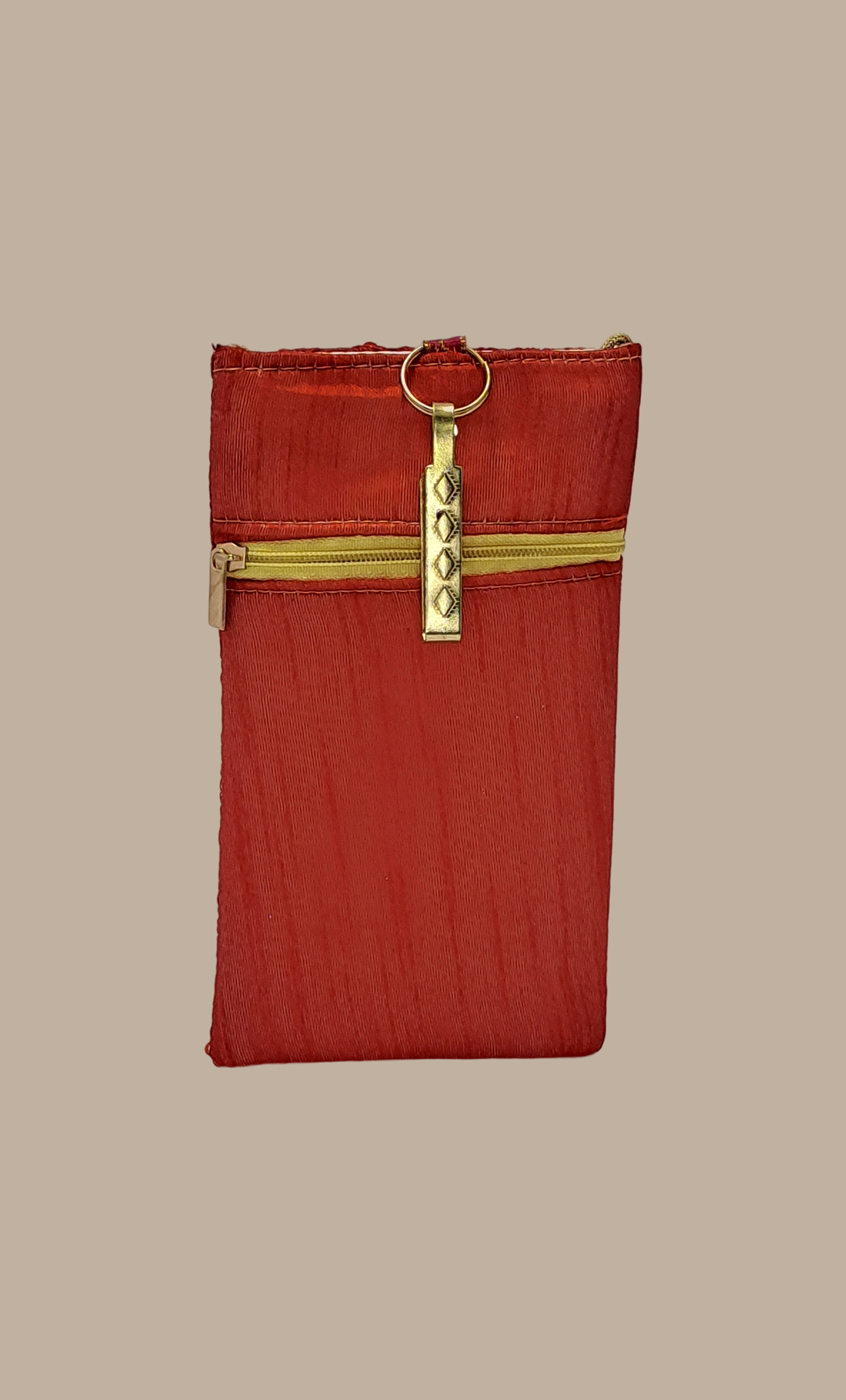 Rose Red Cell Phone Pouch Bag