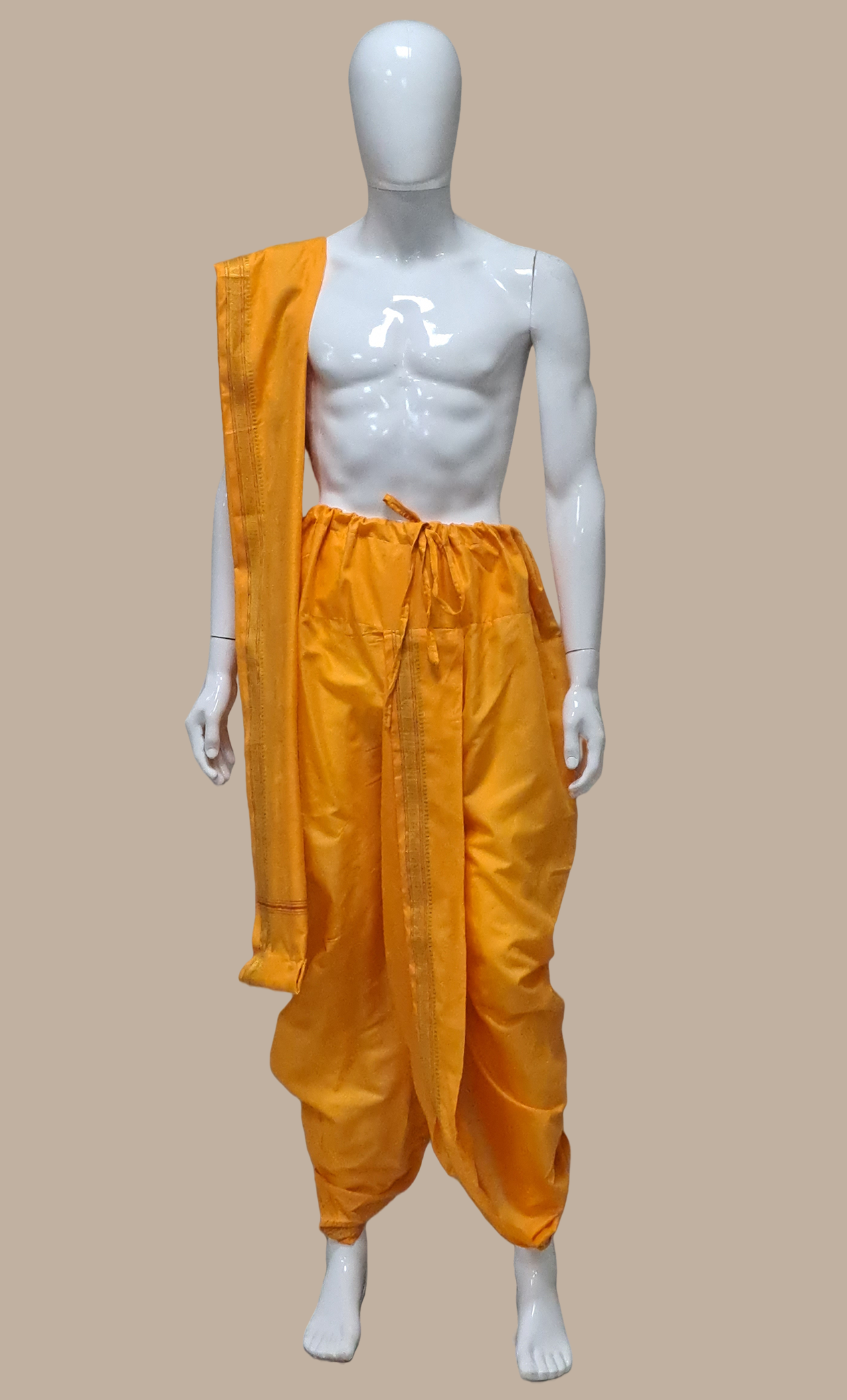 Egg Yellow Dhoti Pants & Shawl