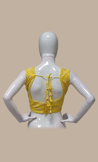 Canary Yellow Embroidered Blouse