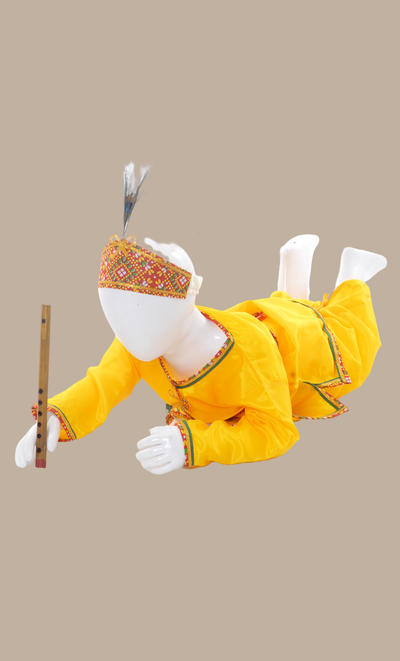 Boys Yellow Krishna Outfit