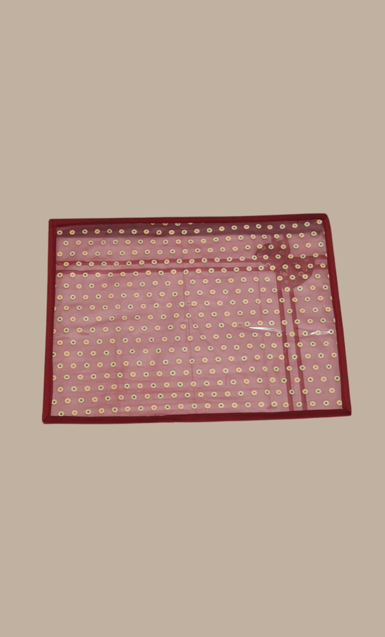 Maroon Single Sari Cover