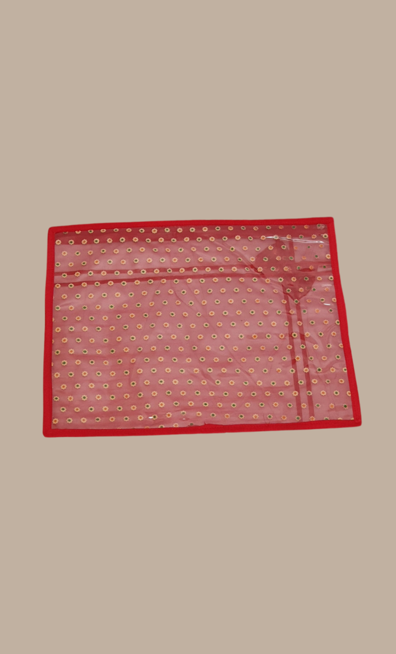 Red Single Sari Cover